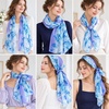 FAIRYGATE Chiffon Retro Schal Damen Leichtes Halstuch Seiden Chiffon Halstuch für Mädchen Frauen Halstuch Kopftuch(39015)