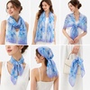 FAIRYGATE Chiffon Retro Schal Damen Leichtes Halstuch Seiden Chiffon Halstuch für Mädchen Frauen Halstuch Kopftuch(39015)