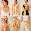 FAIRYGATE Chiffon Retro Schal Damen Leichtes Halstuch Seiden Chiffon Halstuch für Mädchen Frauen Halstuch Kopftuch(39016)