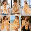 FAIRYGATE Chiffon Retro Schal Damen Leichtes Halstuch Seiden Chiffon Halstuch für Mädchen Frauen Halstuch Kopftuch(39016)