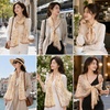 FAIRYGATE Chiffon Retro Schal Damen Leichtes Halstuch Seiden Chiffon Halstuch für Mädchen Frauen Halstuch Kopftuch(39019)