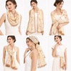 FAIRYGATE Chiffon Retro Schal Damen Leichtes Halstuch Seiden Chiffon Halstuch für Mädchen Frauen Halstuch Kopftuch(39019)