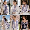 FAIRYGATE Chiffon Retro Schal Damen Leichtes Halstuch Seiden Chiffon Halstuch für Mädchen Frauen Halstuch Kopftuch(39021)