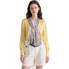 FAIRYGATE Chiffon Retro Schal Damen Leichtes Halstuch Seiden Chiffon Halstuch für Mädchen Frauen Halstuch Kopftuch(39021)