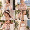 FAIRYGATE Chiffon Retro Schal Damen Leichtes Halstuch Seiden Chiffon Halstuch für Mädchen Frauen Halstuch Kopftuch(39022)