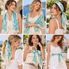 FAIRYGATE Chiffon Retro Schal Damen Leichtes Halstuch Seiden Chiffon Halstuch für Mädchen Frauen Halstuch Kopftuch(39023)