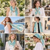 FAIRYGATE Chiffon Retro Schal Damen Leichtes Halstuch Seiden Chiffon Halstuch für Mädchen Frauen Halstuch Kopftuch(39023)