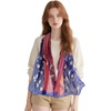 FAIRYGATE Chiffon Retro Schal Damen Leichtes Halstuch Seiden Chiffon Halstuch für Mädchen Frauen Halstuch Kopftuch(39024)
