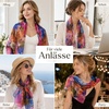 FAIRYGATE Chiffon Retro Schal Damen Leichtes Halstuch Seiden Chiffon Halstuch für Mädchen Frauen Halstuch Kopftuch(FDKRA4431)