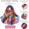 FAIRYGATE Chiffon Retro Schal Damen Leichtes Halstuch Seiden Chiffon Halstuch für Mädchen Frauen Halstuch Kopftuch(FDKRA4431)