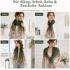 FAIRYGATE Chiffon Retro Schal Damen Leichtes Halstuch Seiden Chiffon Halstuch für Mädchen Frauen Halstuch Kopftuch(FDKRA4432)