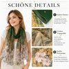 FAIRYGATE Chiffon Retro Schal Damen Leichtes Halstuch Seiden Chiffon Halstuch für Mädchen Frauen Halstuch Kopftuch(FDKRA4432)