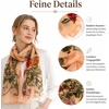 FAIRYGATE Chiffon Retro Schal Damen Leichtes Halstuch Seiden Chiffon Halstuch für Mädchen Frauen Halstuch Kopftuch(FDKRA4433)