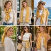FAIRYGATE Chiffon Retro Schal Damen Leichtes Halstuch Seiden Chiffon Halstuch für Mädchen Frauen Halstuch Kopftuch(Fdkra4205)