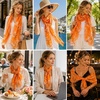 FAIRYGATE Chiffon Retro Schal Damen Leichtes Halstuch Seiden Chiffon Halstuch für Mädchen Frauen Halstuch Kopftuch(Fdkra4206)