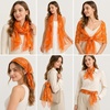 FAIRYGATE Chiffon Retro Schal Damen Leichtes Halstuch Seiden Chiffon Halstuch für Mädchen Frauen Halstuch Kopftuch(Fdkra4206)