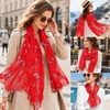 FAIRYGATE Chiffon Retro Schal Damen Leichtes Halstuch Seiden Chiffon Halstuch für Mädchen Frauen Halstuch Kopftuch(Fdkra4208)