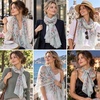 FAIRYGATE Chiffon Retro Schal Damen Leichtes Halstuch Seiden Chiffon Halstuch für Mädchen Frauen Halstuch Kopftuch(Fdkra4210)