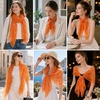 FAIRYGATE Chiffon Retro Schal Damen Leichtes Halstuch Seiden Chiffon Halstuch für Mädchen Frauen Halstuch Kopftuch(Fdkra4211)