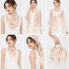 FAIRYGATE Chiffon Retro Schal Damen Leichtes Halstuch Seiden Chiffon Halstuch für Mädchen Frauen Halstuch Kopftuch(Fdkra4213)