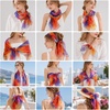 FAIRYGATE Chiffon Retro Schal Damen Leichtes Halstuch Seiden Chiffon Halstuch für Mädchen Frauen Halstuch Kopftuch(Fdkra4216)