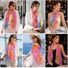 FAIRYGATE Chiffon Retro Schal Damen Leichtes Halstuch Seiden Chiffon Halstuch für Mädchen Frauen Halstuch Kopftuch(Fdkra4218)