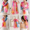 FAIRYGATE Chiffon Retro Schal Damen Leichtes Halstuch Seiden Chiffon Halstuch für Mädchen Frauen Halstuch Kopftuch(Fdkra4218)