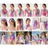 FAIRYGATE Chiffon Retro Schal Damen Leichtes Halstuch Seiden Chiffon Halstuch für Mädchen Frauen Halstuch Kopftuch(Fdkra4219)