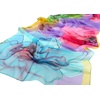 FAIRYGATE Chiffon Retro Schal Damen Leichtes Halstuch Seiden Chiffon Halstuch für Mädchen Frauen Halstuch Kopftuch(Fdkra4219)