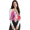 FAIRYGATE Chiffon Retro Schal Damen Leichtes Halstuch Seiden Chiffon Halstuch für Mädchen Frauen Halstuch Kopftuch(Fdkra4220)