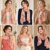 FAIRYGATE Chiffon Schal Damen Stola Halstuch Tuch für Sommer Herbst Winter Ganzjährig Schals & Tücher(50018)