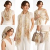 FAIRYGATE Chiffon Schal Damen Stola Halstuch Tuch für Sommer Herbst Winter Ganzjährig Schals & Tücher(50020)