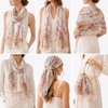 FAIRYGATE Chiffon Schal Damen Stola Halstuch Tuch für Sommer Herbst Winter Ganzjährig Schals & Tücher(50021)