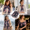 FAIRYGATE Chiffon Schal Damen Stola Halstuch Tuch für Sommer Herbst Winter Ganzjährig Schals & Tücher(50028)