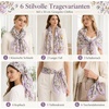 FAIRYGATE Chiffon Schal Damen Stola Halstuch Tuch für Sommer Herbst Winter Ganzjährig Schals & Tücher(FDKR50043)