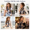 FAIRYGATE Chiffon Schal Damen Stola Halstuch Tuch für Sommer Herbst Winter Ganzjährig Schals & Tücher(FDKRC3730)