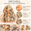 FAIRYGATE Chiffon Schal Damen Stola Halstuch Tuch für Sommer Herbst Winter Ganzjährig Schals & Tücher(FDKRC3732)