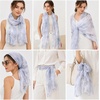 FAIRYGATE Chiffon Schal Damen Stola Halstuch Tuch für Sommer Herbst Winter Ganzjährig Schals & Tücher(Fdkra4608)