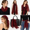 FAIRYGATE Chiffon Schal Damen Stola Halstuch Tuch für Sommer Herbst Winter Ganzjährig Schals & Tücher(Fdkra4624)
