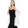 FAIRYGATE Chiffon Stola Schal für Brautkleider Abendkleider Alltagskleidung in verschiedenen Farben Schals & Tücher für Damen(Fdyxma0412)