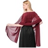 FAIRYGATE Chiffon Stola Schal für Brautkleider Abendkleider Alltagskleidung in verschiedenen Farben Schals & Tücher für Damen(Fdyxma0420)