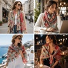FAIRYGATE Damen Schal Halstücher für Frauen Kopftuch Umschlagtuch Viskose Schals Tuch Stola Stolen Wrap Shawl Halstuch 0001(0231)