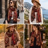 FAIRYGATE Damen Schal Halstücher für Frauen Kopftuch Umschlagtuch Viskose Schals Tuch Stola Stolen Wrap Shawl Halstuch 0001(0233)