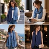 FAIRYGATE Damen Schal Halstücher für Frauen Kopftuch Umschlagtuch Viskose Schals Tuch Stola Stolen Wrap Shawl Halstuch 0001(0234)