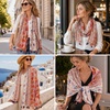 FAIRYGATE Damen Schal Halstücher für Frauen Kopftuch Umschlagtuch Viskose Schals Tuch Stola Stolen Wrap Shawl Halstuch 0001(0238)