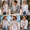 FAIRYGATE Damen Schal Halstücher für Frauen Kopftuch Umschlagtuch Viskose Schals Tuch Stola Stolen Wrap Shawl Halstuch 0001(FDYT18237)