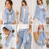 FAIRYGATE Damen Schal Halstücher für Frauen Kopftuch Umschlagtuch Viskose Schals Tuch Stola Stolen Wrap Shawl Halstuch 0001(Fdyt18228)