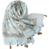 FAIRYGATE Damen Schal Halstücher für Frauen Kopftuch Umschlagtuch Viskose Schals Tuch Stola Stolen Wrap Shawl Halstuch 0001(Fdyt18231)