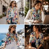 FAIRYGATE Damen Schal Halstücher für Frauen Kopftuch Umschlagtuch Viskose Schals Tuch Stola Stolen Wrap Shawl Halstuch 0001(Fdyt23007)