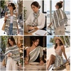 FAIRYGATE Damen Schal Halstücher für Frauen Kopftuch Umschlagtuch Viskose Schals Tuch Stola Stolen Wrap Shawl Halstuch 0001(Fdyt23237)